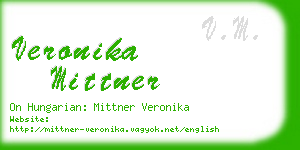 veronika mittner business card